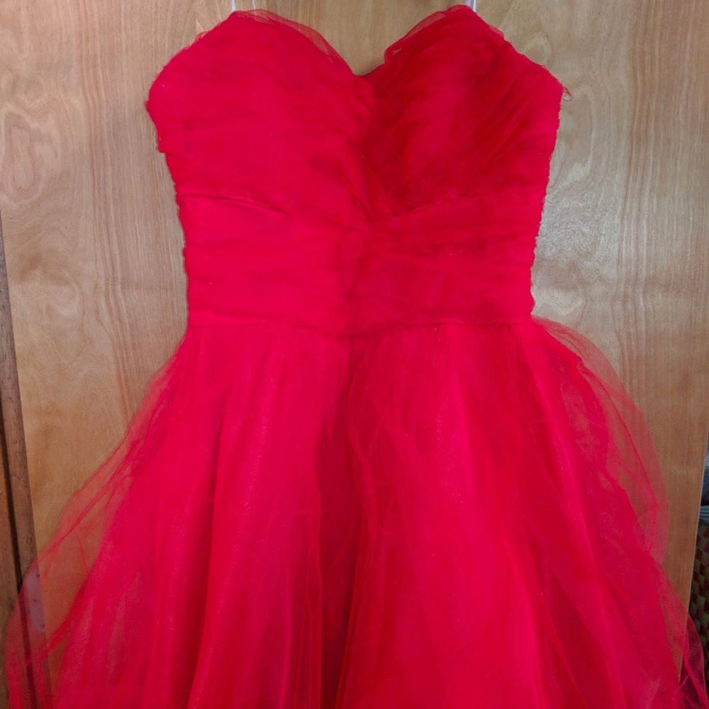 Red Masquerade Tuelle Dress